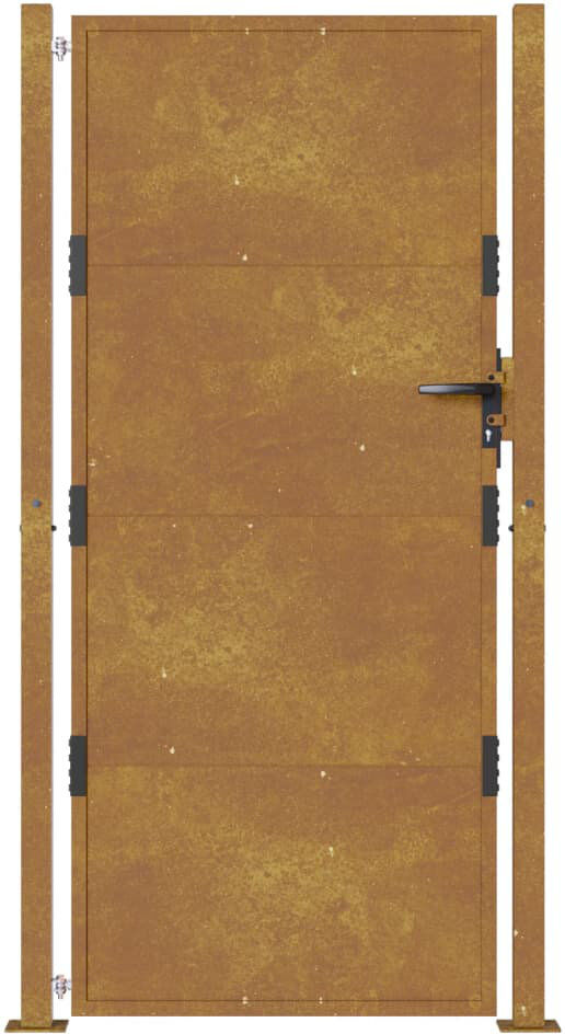 Brayden Studio Amalle 105 cm W Gate Fencing Brown 105 x 180 cm