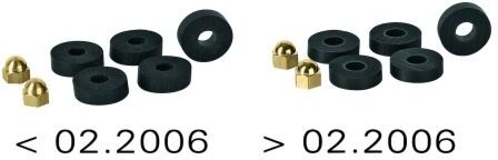 Grohe Dichtung und Hutmutter 45054 45054000 für Oberteil 3/8"