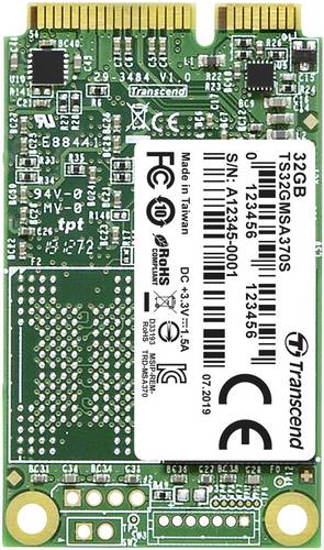 Transcend 32GB Interne mSATA SSD SATA 6 Gb/s Retail TS32GMSA370S