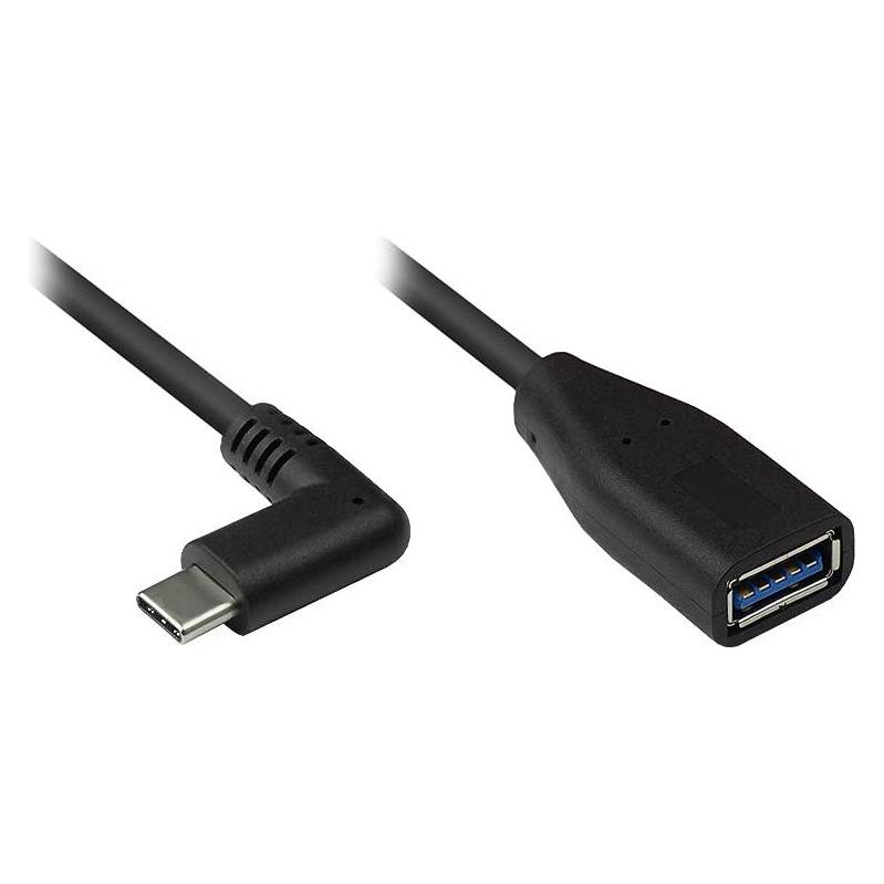 Good Connections Alcasa 2811-OTGW. Kabellänge: 0,1 m, Anschluss 1: USB C, Anschluss 2: USB A, USB-Version: USB 3.2... (0.10 m, USB 3.2 Gen 1) (2811-OTGW)