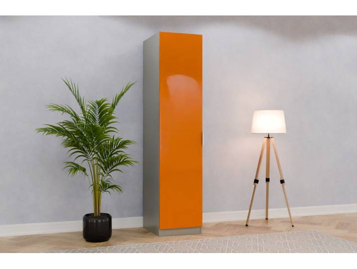Schrank nach Maß - RAL 2000 Gelborange - 220x50x62cm - Individuell konfigurieren