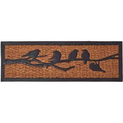 FUSSMATTE Vögel, Kokos & Gummi 25/75 cm