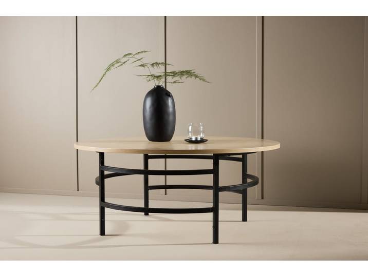 Couchtisch Benno - mit Metallgestell - Hell - Luxusbetten24