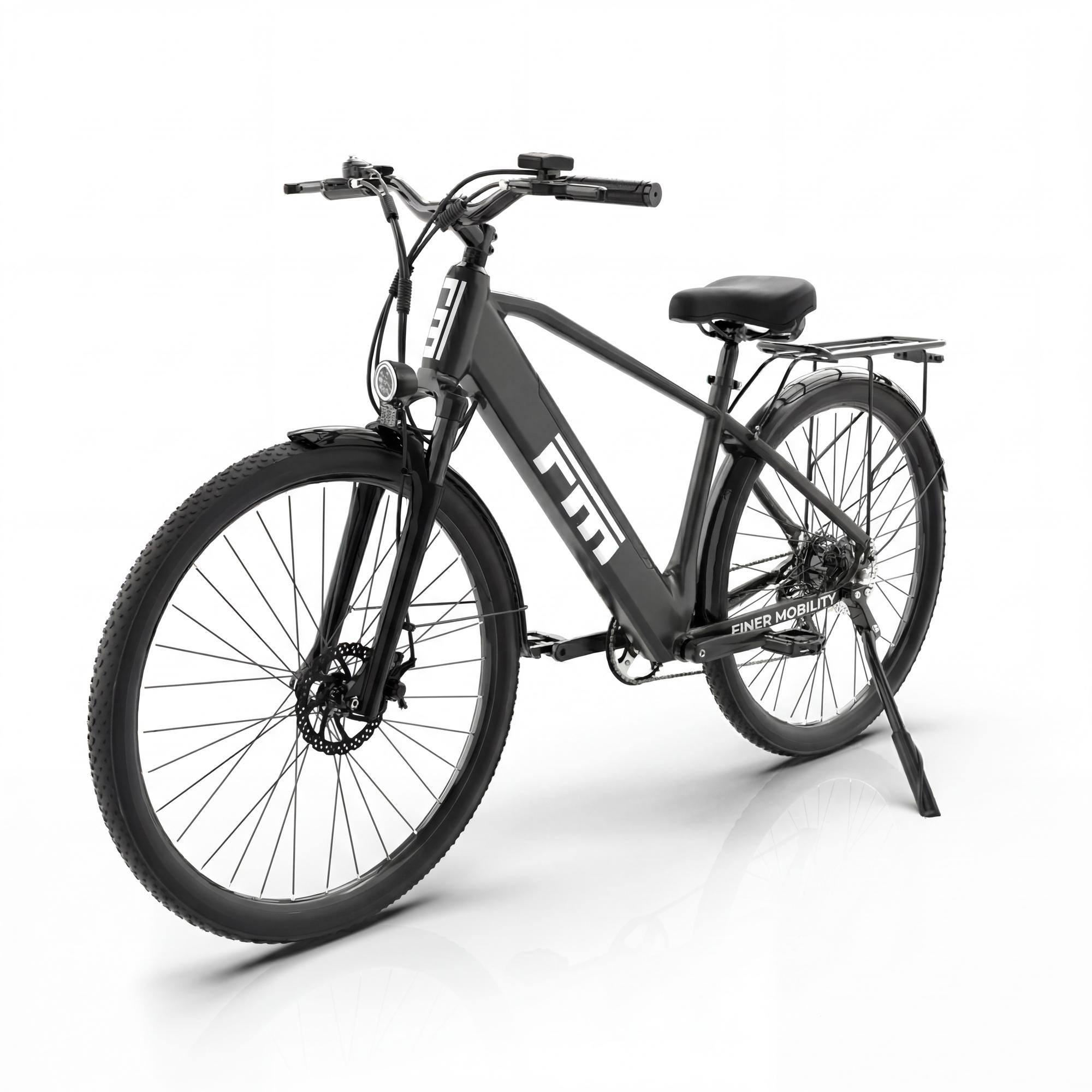 FM M1 E-Bike 250W, 36V 13Ah Akku, bis zu 120 km Reichweite, 27,5" pannensichere Reifen, Ergonomischer Alurahmen, 90% vormontiert