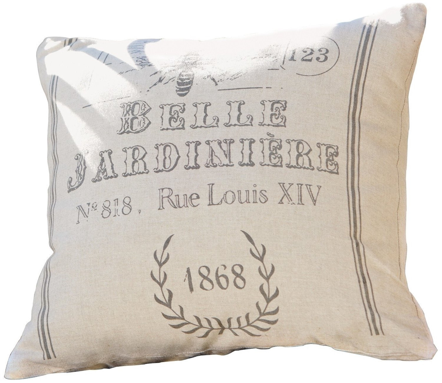 Loberon Kussenhoes Abelle beige