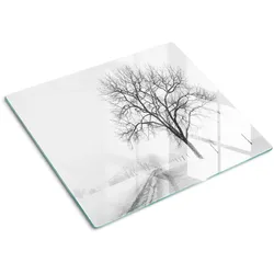 GLASPLATTE 60x52 cm Winterbaum