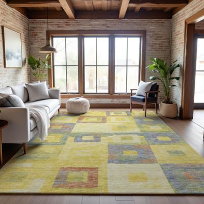 Addison Rugs Premium Washable Super Soft Blocky Contemporary Mayfield Rug