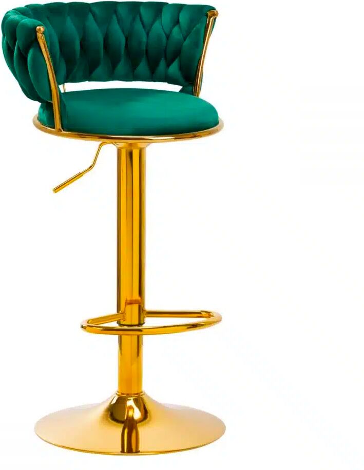 Sgabello alto altezza regolabile color oro verde nero grigio blu VERDE