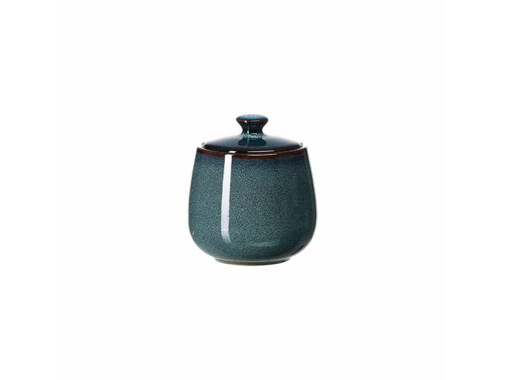 Ritzenhoff Breker Zuckerdose Bali blau 350 ml, Blau, Keramik, Rund, 10 cm, Küchenzubehör, Vorratsbehälter, Zuckerdosen