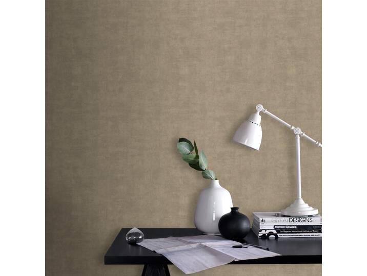Superfresco Easy - Papier Peint Intissé Béton Crépi Grainé 1005 X 52cm Champagne