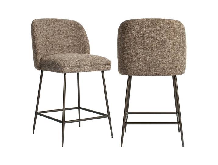 Barhocker Pullitzer Brown Tweed – Richmond Counterstuhl für Küche &
