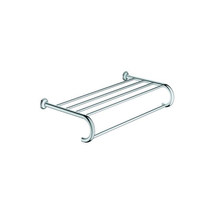 Grohe Essentials Authentic Badetuchhalter 40660001 chrom, 550mm, verdeckte Befestigung, Multi