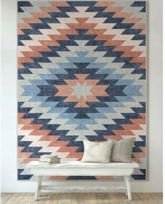 Well Woven Apollo Albuquerque Southwestern Machine Washable Area Rug