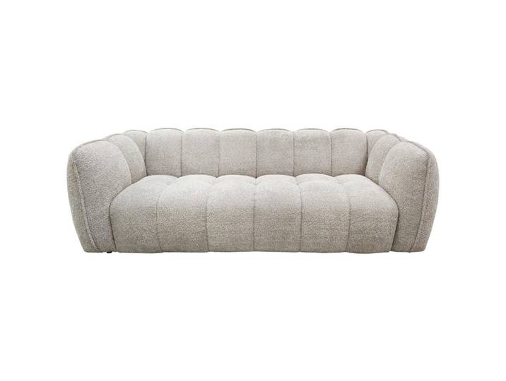 Carryhome Bigsofa, Beige, Kunststoff, 3-Sitzer, 235x73x103 cm, Rücken echt, Wohnzimmer, Sofas & Couches, Sofas, Bigsofas