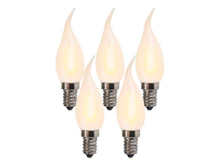 Lot de 5 ampoules LED bougie E14 mattes BXS35 1W 100 lumens 2200K