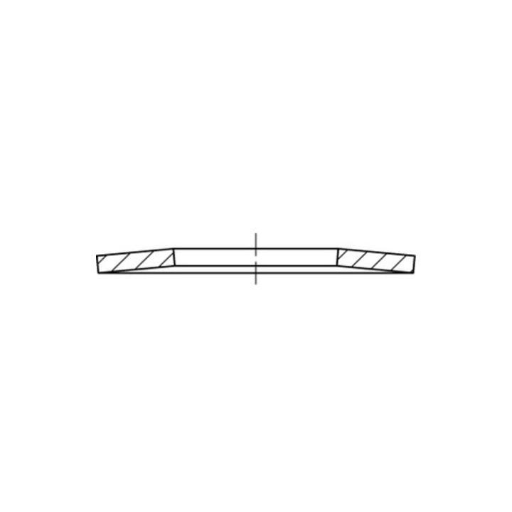 DIN 2093 Tellerfeder Stahl 60x30,5x2,75mm ; Industrial Quality Supplies (020930000603027)