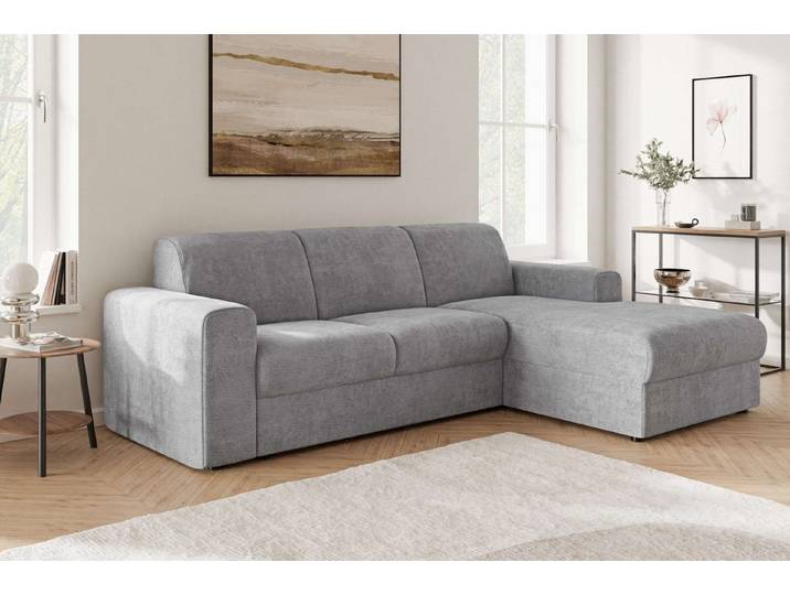 OTTO home Ecksofa BORNHOLM 2.0 L-Form, Breite 220 cm, Verlässliche Qualität, Struktur, Recamiere links/rechts bestellbar, Bezug - Chenille oder Struktur