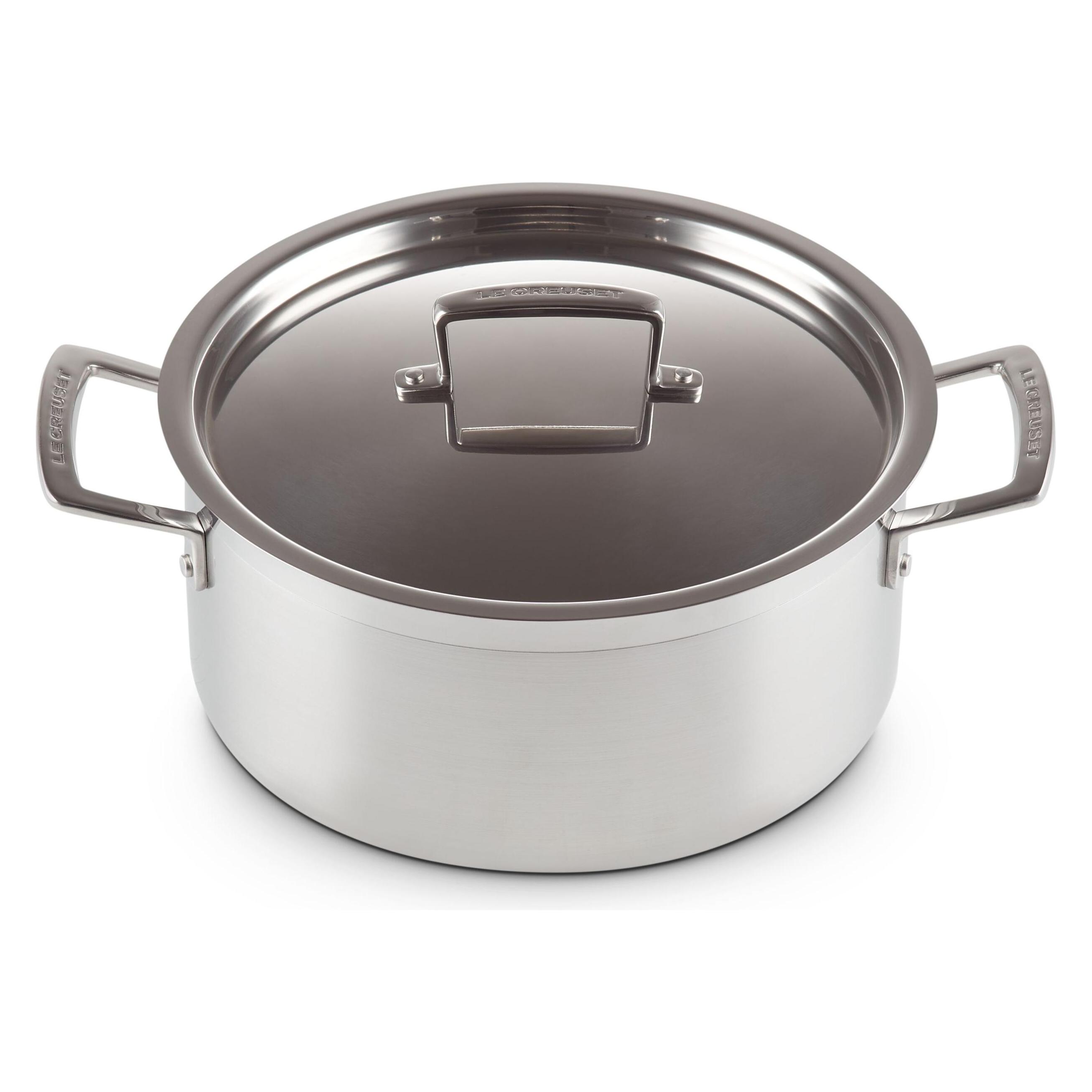 Le Creuset 3-Ply (Kochtopf, Aluminium, Edelstahl, 24 x 15.90 cm) (96200724001000)