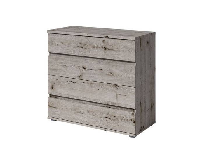 Feldmann-Wohnen Kommode Togo (mit Schubladen, 1 St., moderne Optik, mit Schubladen), 91,5x42x85cm mit Schubladen Wellington Eiche