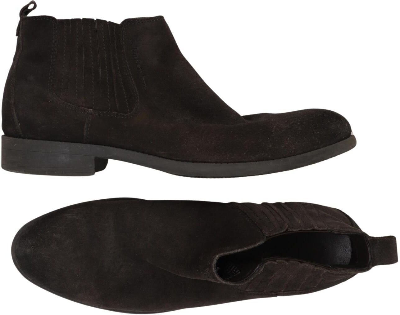 Calvin Klein Jeans Herren Stiefel, Braun, Gr. EU 45, Leder - Second Hand