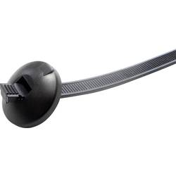 WKK 113227071 113227071 Kabelbinder 370 mm 7.60 mm Schwarz mit Lamellenfuß 1 St.