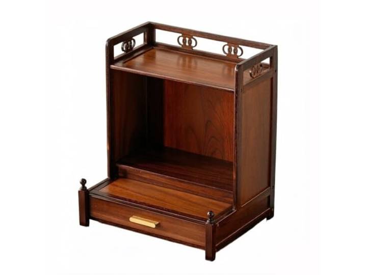 LICONG-2020 Altartisch Altarregal aus massivem Holz, orientalische Vitrine mit Schublade