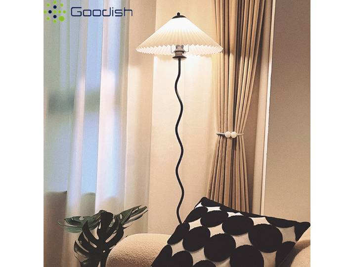 Lampadaire LED en tissu créatif rétro Wabi-sabi japonais, style lustre, pour la décoration de chambre à coucher et de la maison.