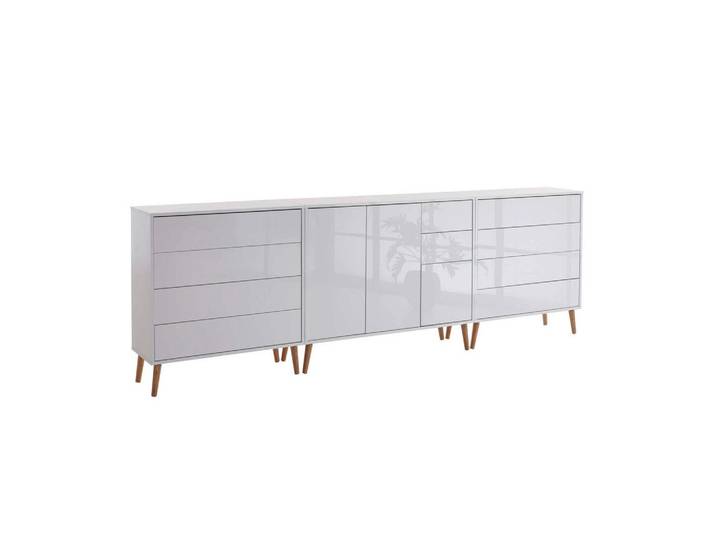 SIDEBOARD Mailand Weiß/Weiß HG B:263,5cm
