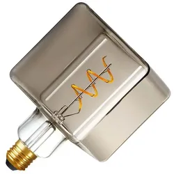 SPL | LED Filament | Große Fassung E27 | Würfellampe | Hell | Rauch | 4W | Dimmbar