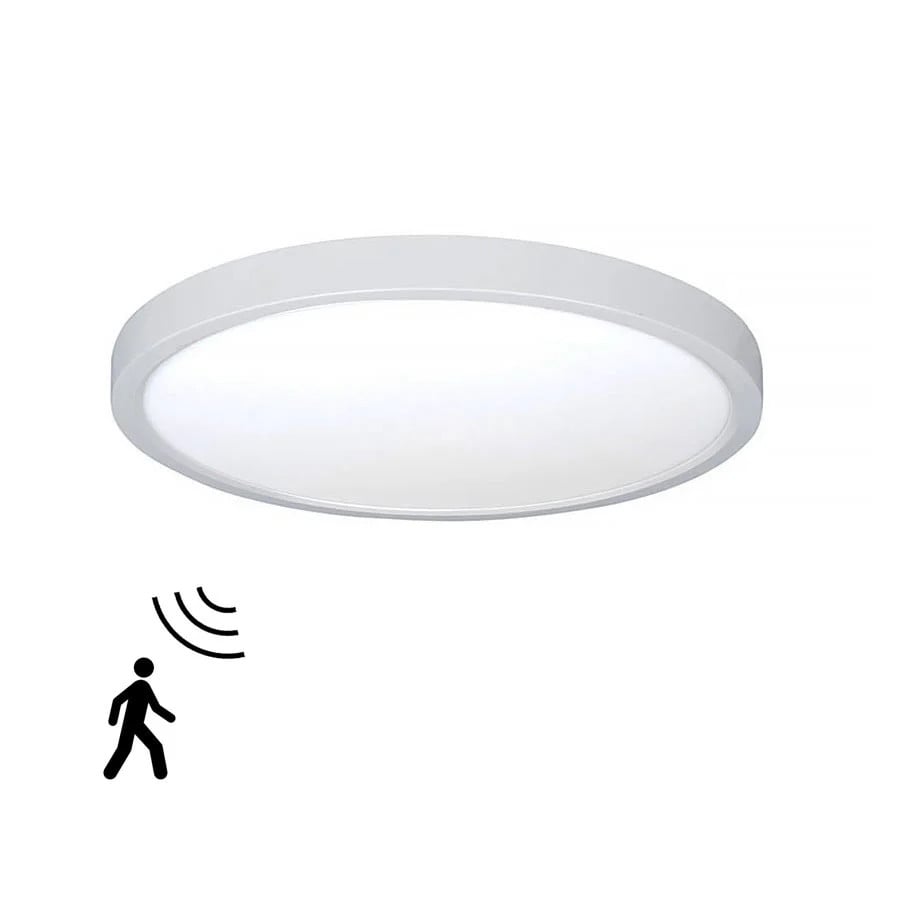 Highlight Piatto Plafondlamp met Sensor, Wit, Ø 30,5 cm