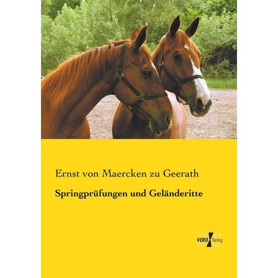 Springprüfungen und Geländeritte, Taschenbuch von Ernst Maercken zu Geerath, Vero Verlag, 978-3-7372-0096-7