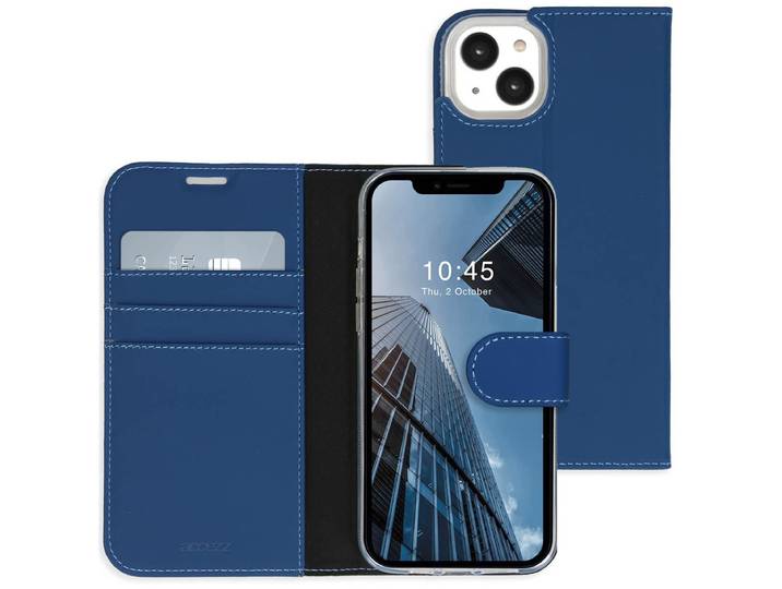 Accezz Wallet Case voor Apple iPhone 14 Plus Telefoonhoesje Blauw