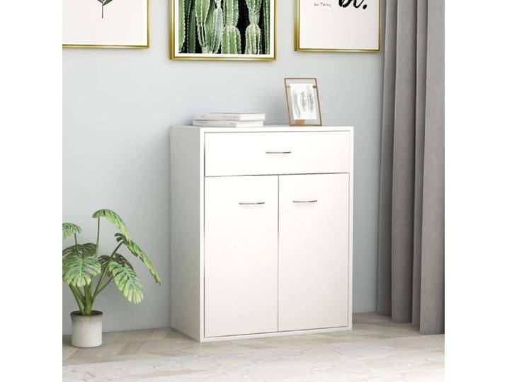 Buffet blanc 60x30x75 cm bois d'ingénierie 800711