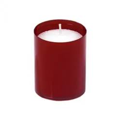 Sovie CANDLES Refill Kerzen in Bordeaux 24 Stück im Tray - Brenndauer ca. 24 Stunden