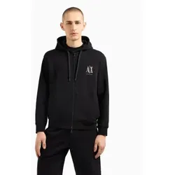 A|X Armani Exchange für Herren. XM000371AF10818UC001 Lässiges schwarzes Sweatshirt (XS), Sportlich, Baumwolle, Multisport