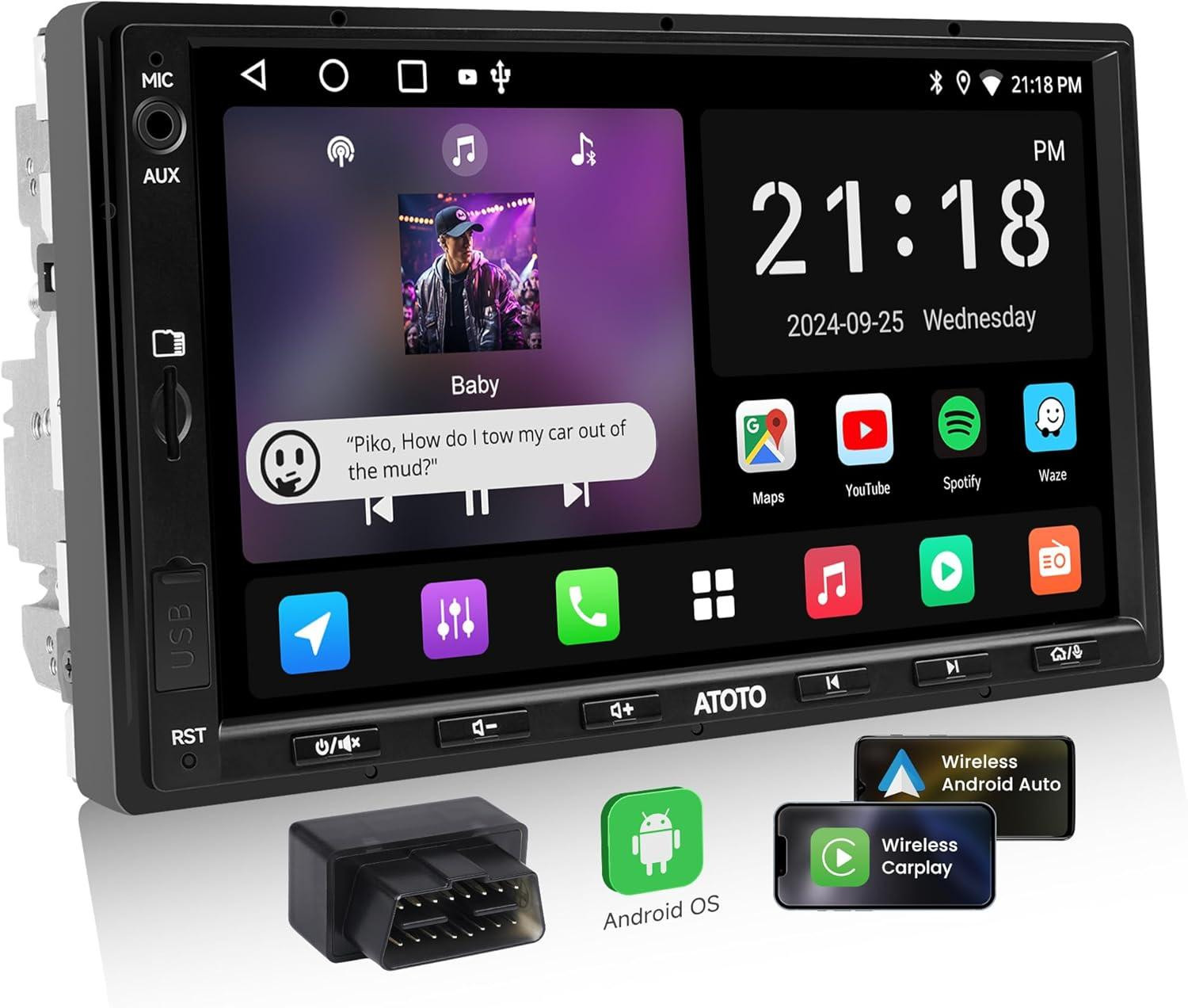 Selius Autoradio 2 Din Android Multimedia Radio Navigatiesysteem