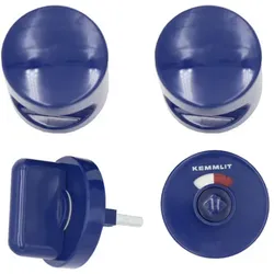 Türknopfgarnitur Bunt | Nylon | blau | 1,3 cm | ohne Schloss