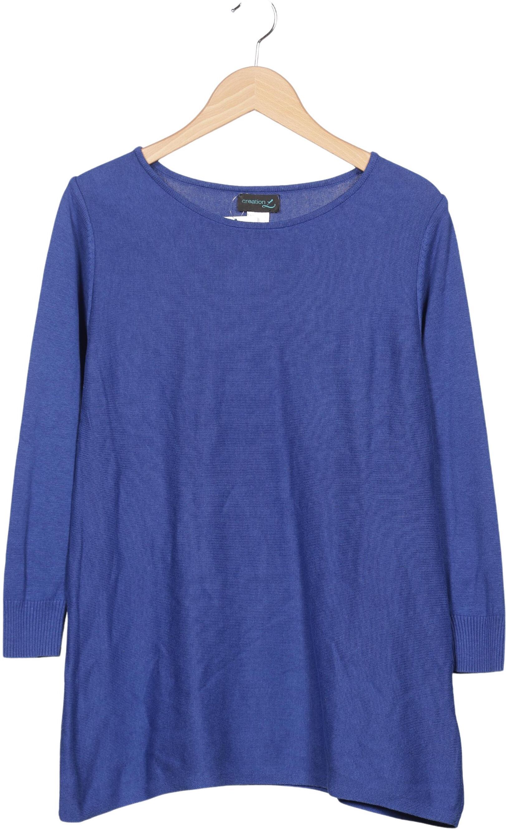 Creative Recreation Damen Pullover, Blau, Gr. EU 40, Baumwolle / Viskose - Second Hand