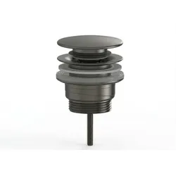 SAT Aurum Waschtisch-Ablaufventil 5/4 7,2 cm, matt Gunmetal, Kunststoff SATAUCCBGM