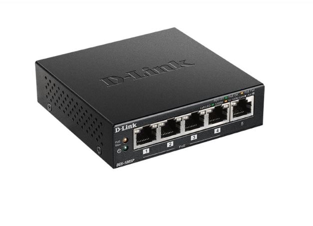 D-Link DGS 1005P - Switch - 5 x 10/100/1000 (4 PoE+) DGS-1005P/E