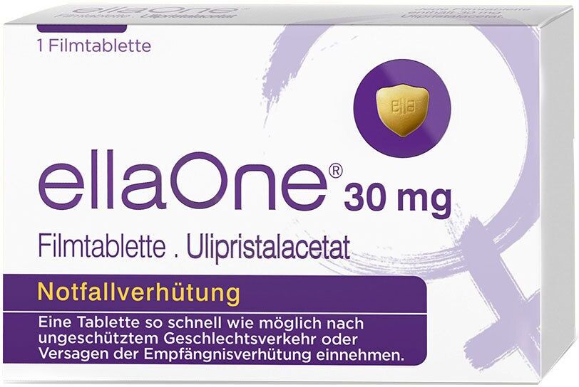 ellaOne® 30 mg Notfallverhütung Filmtabletten 1 St 1 St Filmtabletten