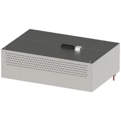 Stalgast Induktions-Wandhaube mit Kompensation "Basic Line", Kastenform  1400 mm x 1000 mm mit Flammschutzfilter Typ B