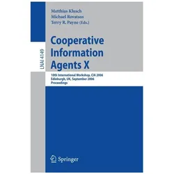Cooperative Information Agents X, Fachbücher von Michael Rovatsos, Matthias Klusch, Terry R. Payne