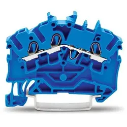 Wago 2002-6304 3-Leiter-Durchgangsklemme,2,5 mm2,für Anwendungen Ex e II u. Ex i geeignet,blau 20026304  - 100 Stück