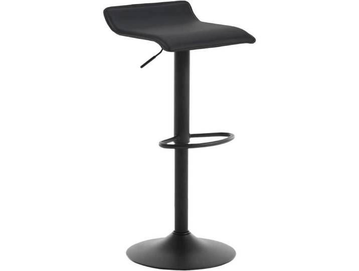 WOLTU 1 x Tabouret de Bar réglable en Hauteur Rotatif à 360 Dégrées Noir