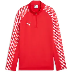 PUMA teamLIGA 26 1/4-Zip Trainings-Top Kinder 01 - PUMA red/PUMA white/PUMA red 152