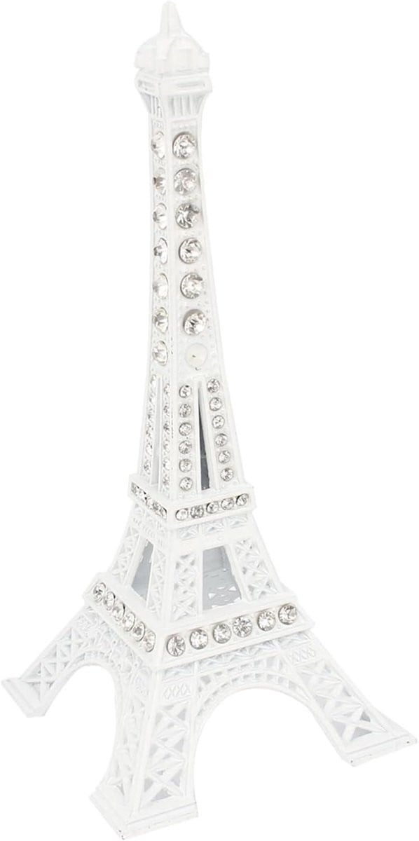 Provento Parijs Eiffeltoren Beeldje Decoratie Wit 13 cm