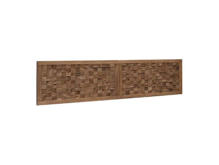 vidaXL Bett Bettkopfteil Natur Massivholz (1-tlg)