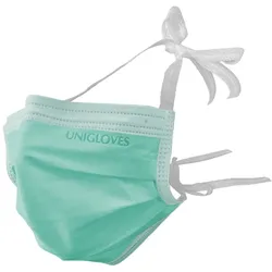 OP-Mundschutz Basic, mit Bändern, grün (50 Stck.) UK = 10 Pack