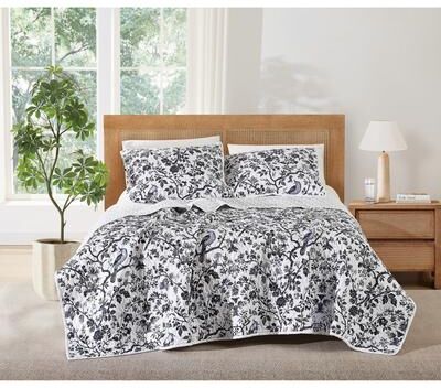 Brooklyn Loom Ava Floral Cotton Quilt Set